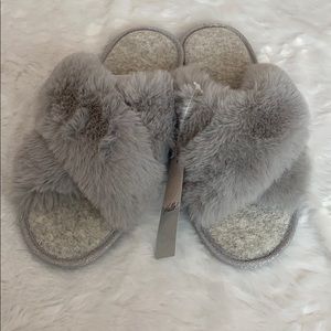 Fluffy slippers